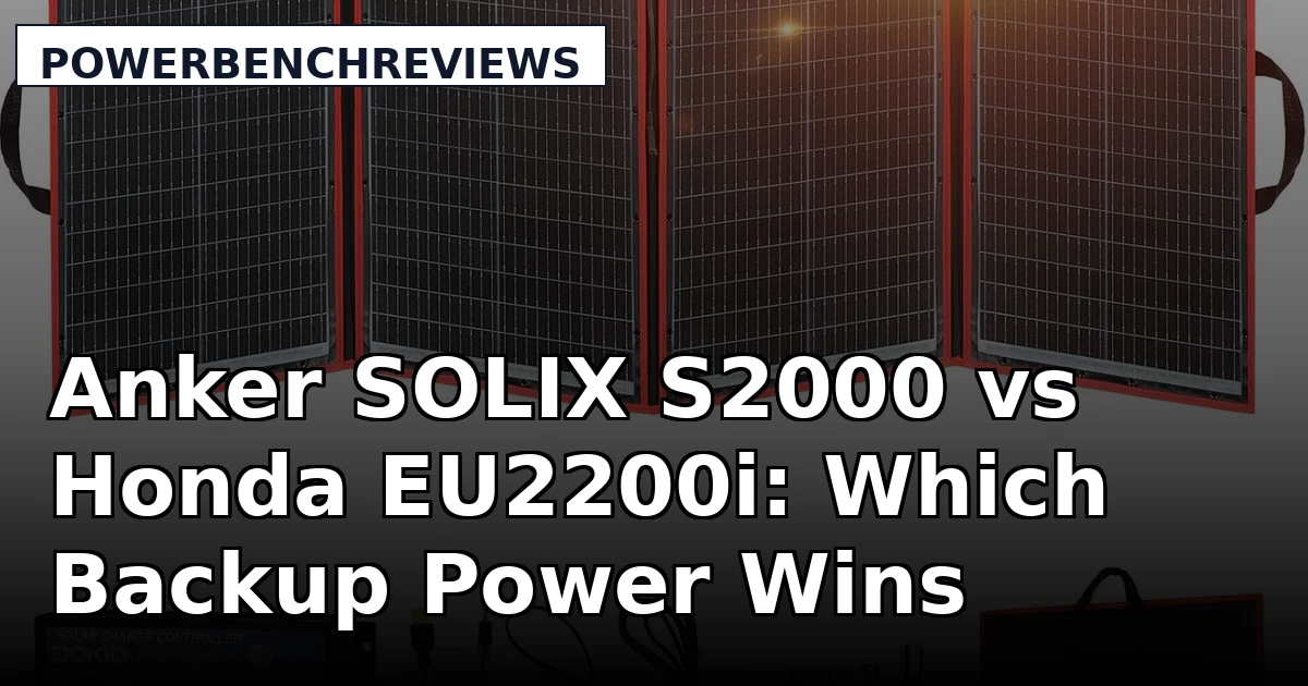 Anker SOLIX S2000 vs Honda EU2200i: Which Backup Power Wins