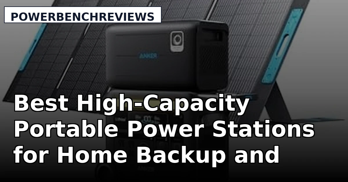 Best High-Capacity Portable Power Stations for Home Backup and Camping