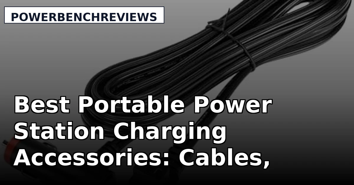 Best Portable Power Station Charging Accessories: Cables, Panels, Chargers