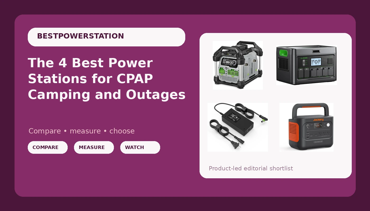 The 4 Best Power Stations for CPAP Camping and Outages - PowerBenchReviews review with measurements and honest opinion
