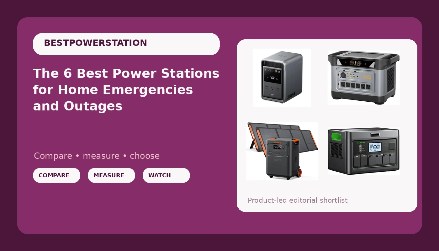 The 6 Best Power Stations for Home Emergencies and Outages - PowerBenchReviews review with measurements and honest opinion