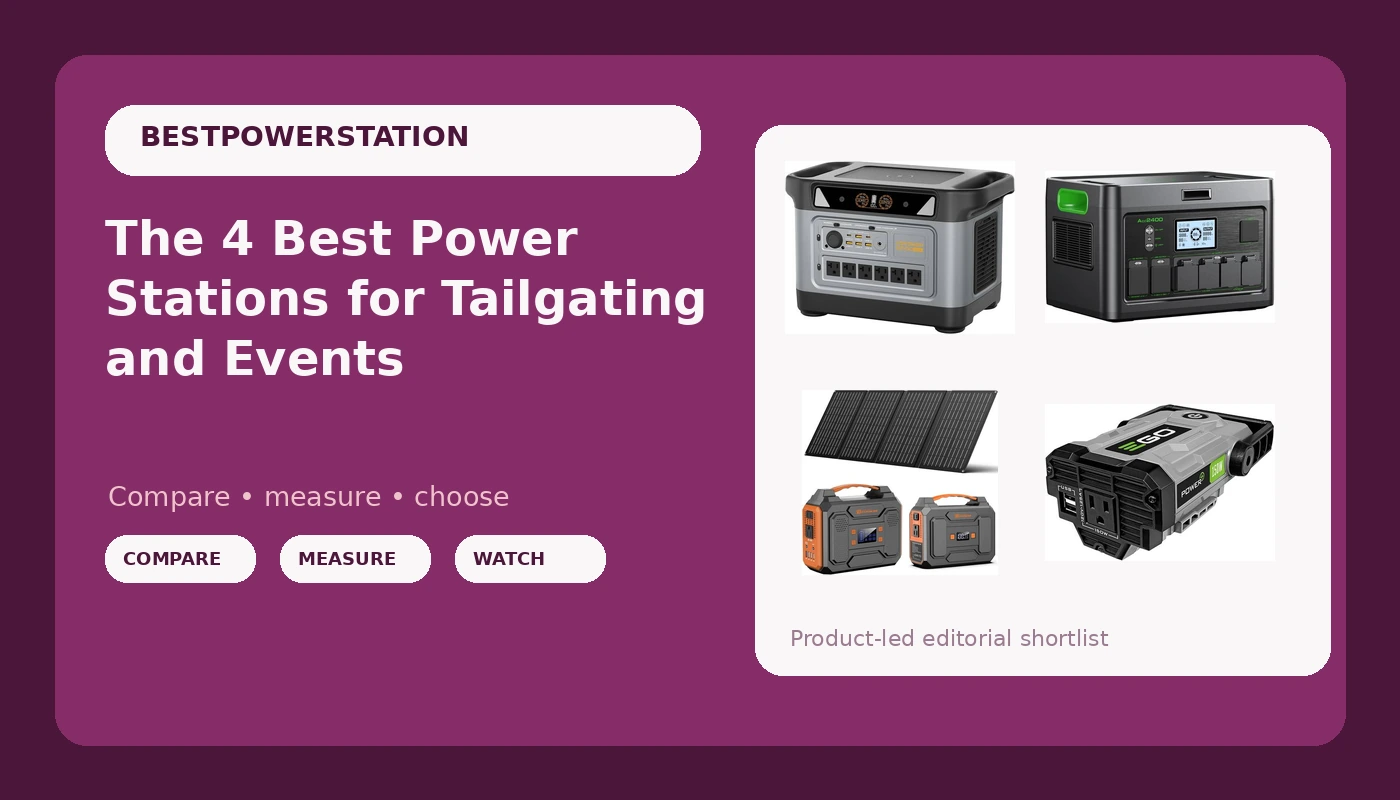 The 4 Best Power Stations for Tailgating and Events - PowerBenchReviews review with measurements and honest opinion