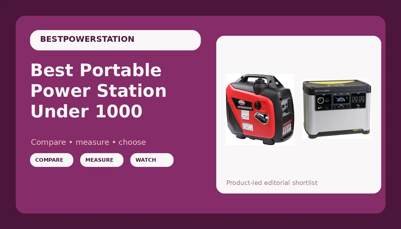 Best Portable Power Station Under 1000 - PowerBenchReviews review with measurements and honest opinion