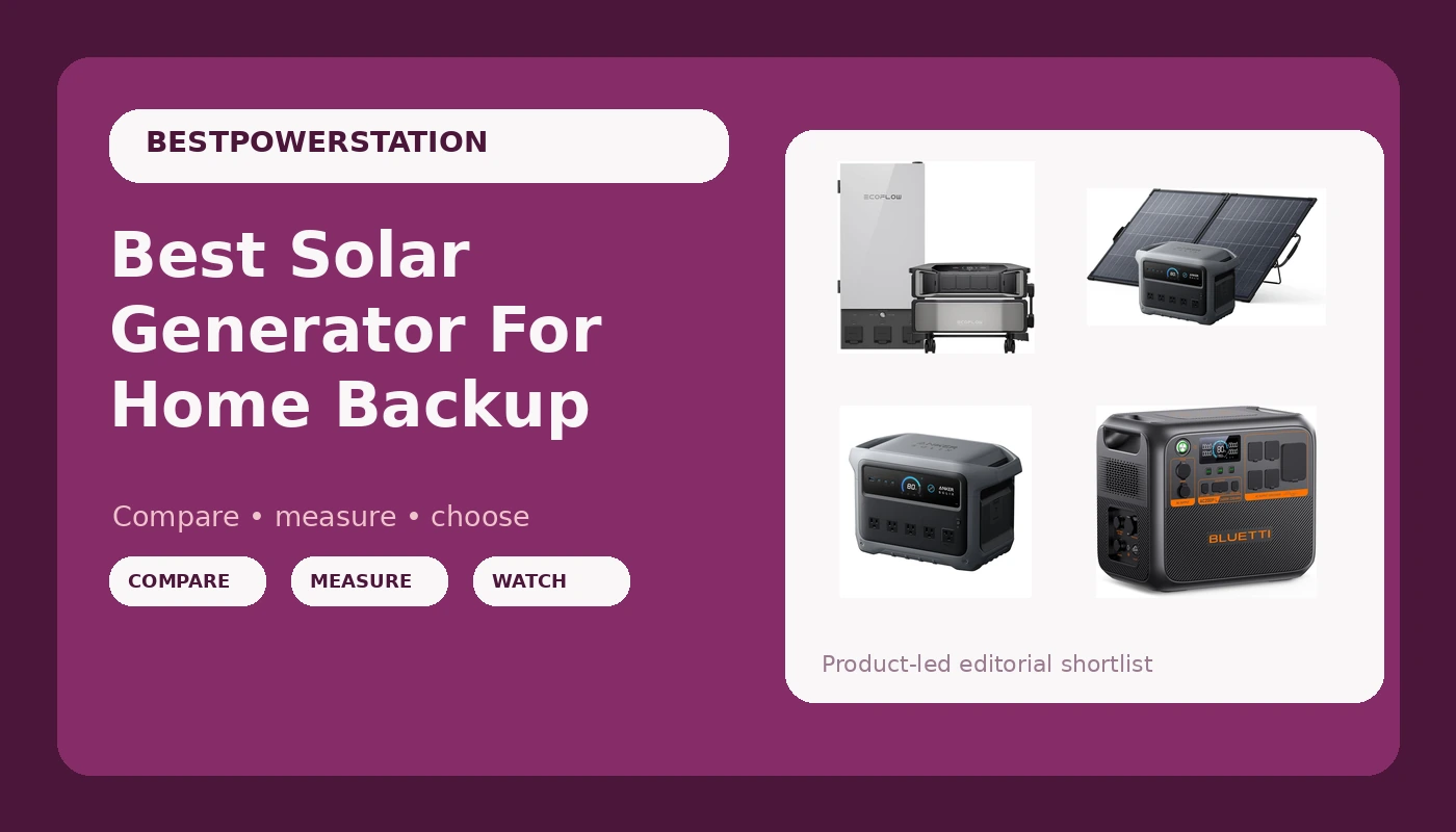 Best Solar Generator For Home Backup - PowerBenchReviews review with measurements and honest opinion