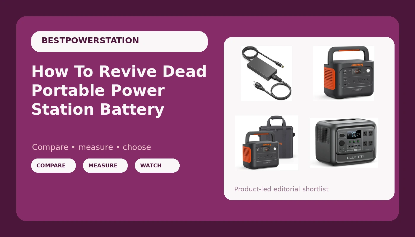 How To Revive Dead Portable Power Station Battery - PowerBenchReviews review with measurements and honest opinion
