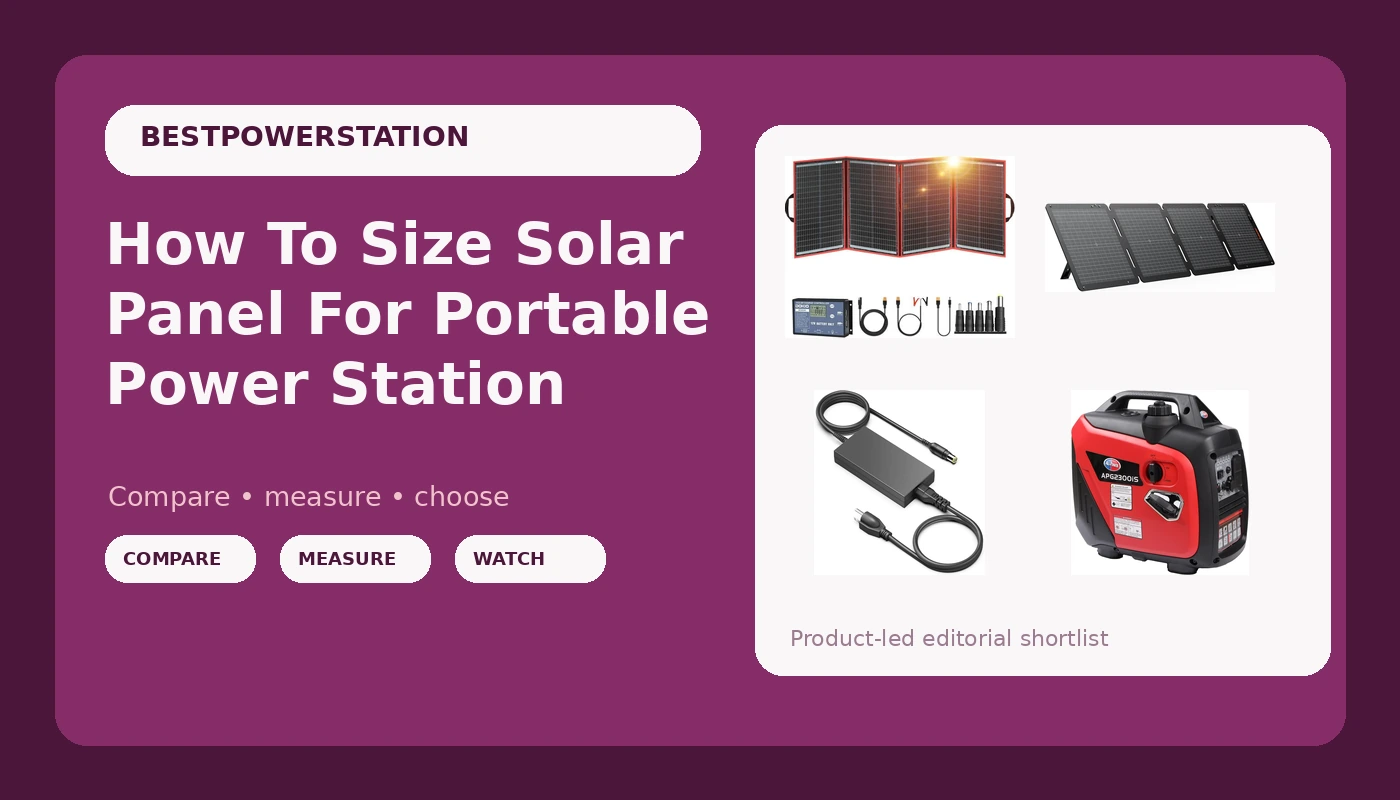 How To Size Solar Panel For Portable Power Station - PowerBenchReviews review with measurements and honest opinion