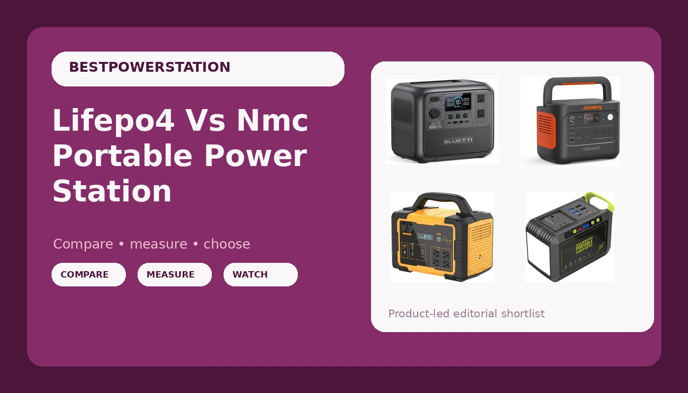 Lifepo4 Vs Nmc Portable Power Station - PowerBenchReviews review with measurements and honest opinion