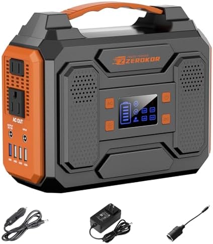 Portable Solar Generator 300W Portable Power Station with 60W Solar Panel